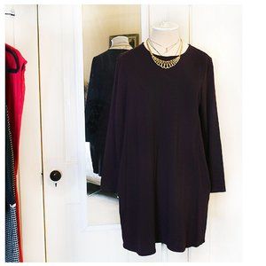 [ J.JILL ] Plum Shift Dress/Tunic